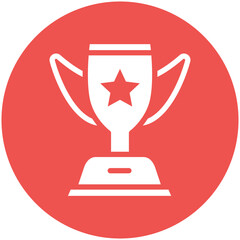 Trophy vector icon illustration of Achievements iconset.