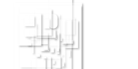 Abstract seamless modern white and gray color technology concept geometric line vector background.  White geometric minimal and rectangle shape banner design. Modern background used about technology.