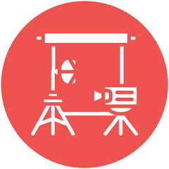 Film Set vector icon illustration of Filmmaking iconset.