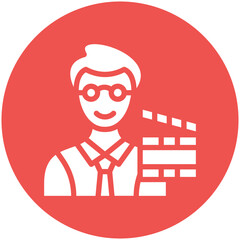 Casting vector icon illustration of Filmmaking iconset.