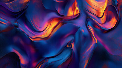 Obraz premium Luxurious Organic Liquid Shape Background with Glossy and Smooth Curves 