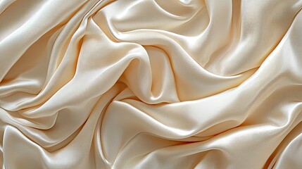 Obraz premium Elegant Satin Fabric Texture in Soft Cream Color