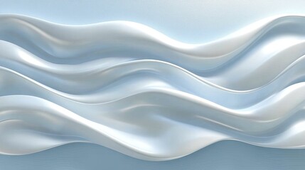 Obraz premium Soft Waves in Calm Blue Tones