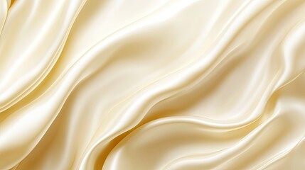 Obraz premium Elegant Cream Satin Fabric Drapery Background