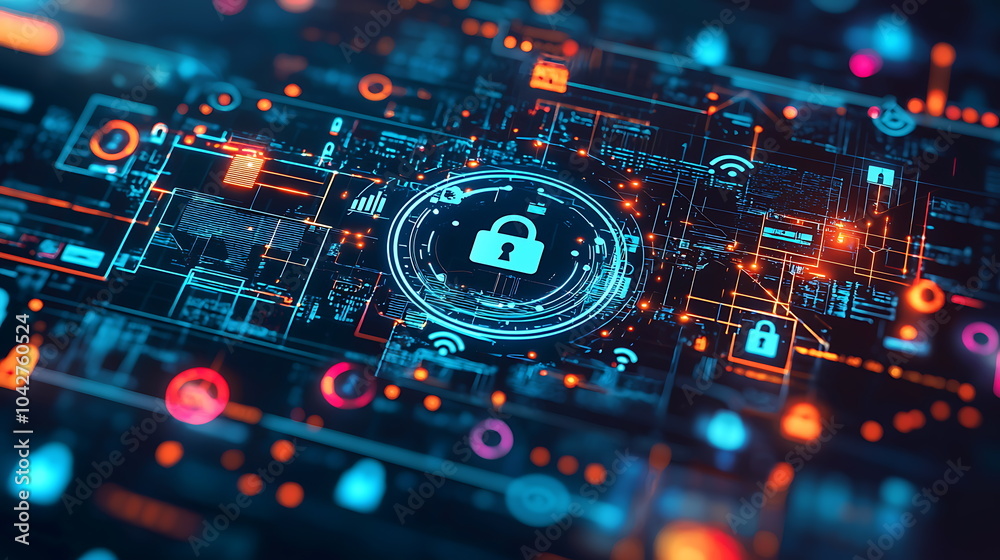 Poster Exploring the digital security landscape the intersection of lock mechanisms and data protection interfaces in modern technology