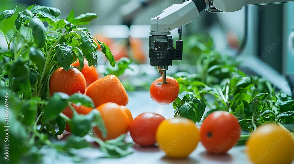 Poster Exploring food tech integration the role of robotics in sustainable agriculture with focus on automated harvesting and fresh produce