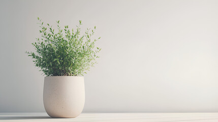 Houseplant pot on white background