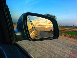 Fototapeta premium Rear view mirror