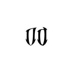 DO monogram logo design letter text name symbol monochrome logotype alphabet character simple logo