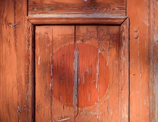 Old painted wooden door. Vintage background.