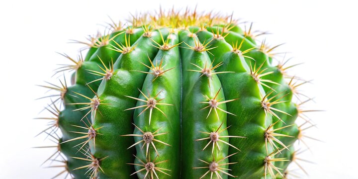 Echinopsis calochlora isolated on white background with reflection