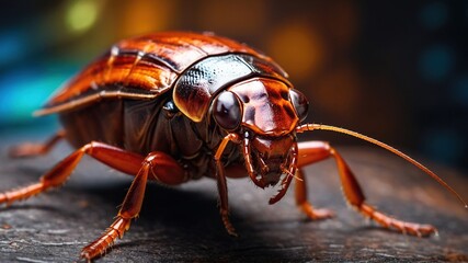 Naklejka premium Cockroach Illustration - Pest Control, Bug Design, Insect Graphic