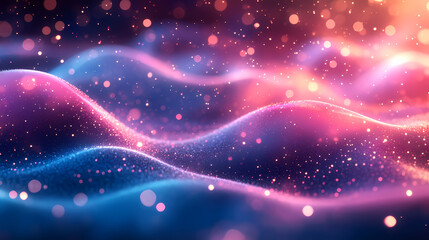 Fototapeta premium Light Pink, Blue vector template with abstract circles. A sample with blurred bubble shapes.