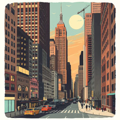 city skyscrapers