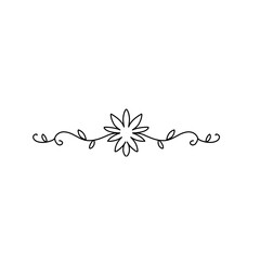 handdrawn floral divider