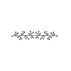 handdrawn floral divider
