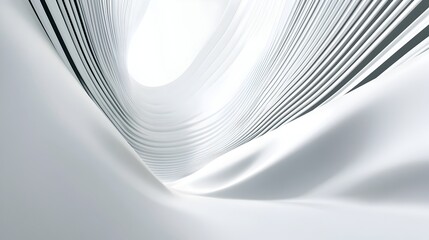 Elegant Abstract News Background with Flowing Lines and Soft Shadows