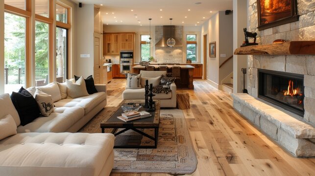 Maple: A durable hardwood with a smooth light grain, maple ranges from creamy white to pale brown, making it a favored choice for flooring and kitchen cabinetry.
