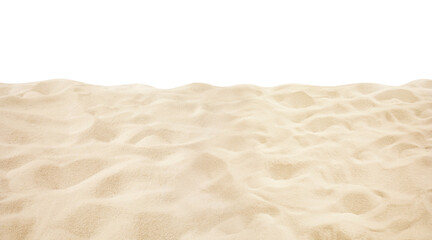 Plakat White soft smooth sand beach background.die cut