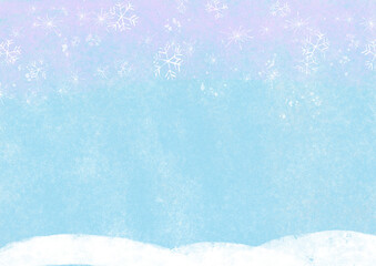 幻想的な雪の空2