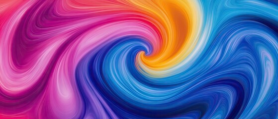 Bright Tie-Dye Swirls with Neon Accents