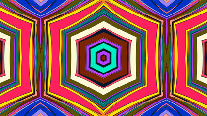 Colorful symmetrical abstract kaleidoscope background pattern for summer 