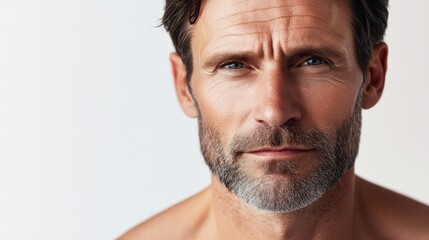 Obraz premium Man with beard close-up