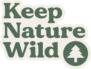 Keep nature wild logo