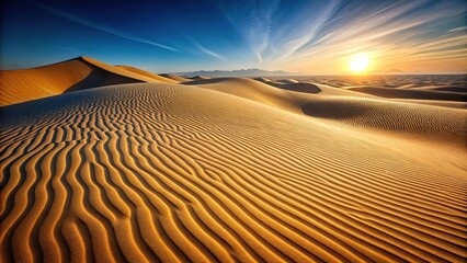 Naklejka premium Desert landscape with sand dunes