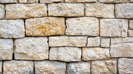 Fototapeta premium Weathered Stone Wall with Uneven Surfaces