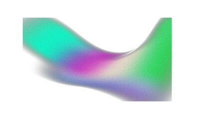 Grainy gradient shape  green blue element for banner poster 