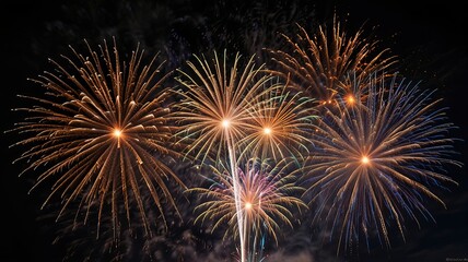 Fototapeta premium fireworks in the night sky