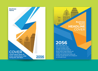company profile cover design, annual report cover design, brochure, geometric, cover A4, book cover, flyer, geometric design