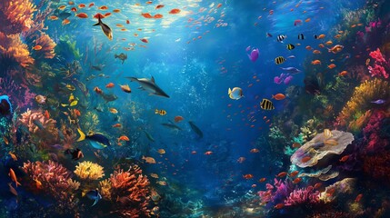 sea life in the ocean