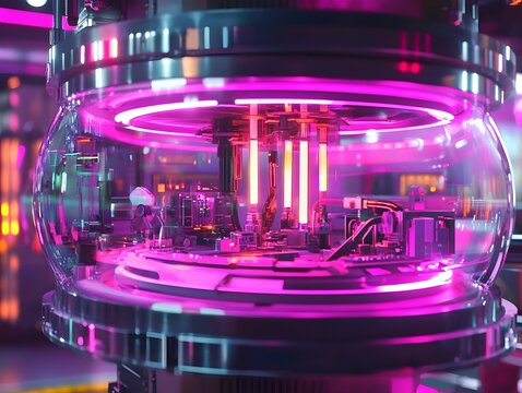 Cutting Edge Interdimensional Research Facility Harnessing Parallel Processing Power