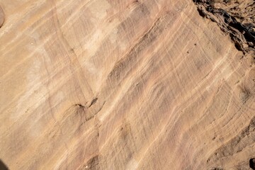 Layered structure of sandstone from Saudi Arabia