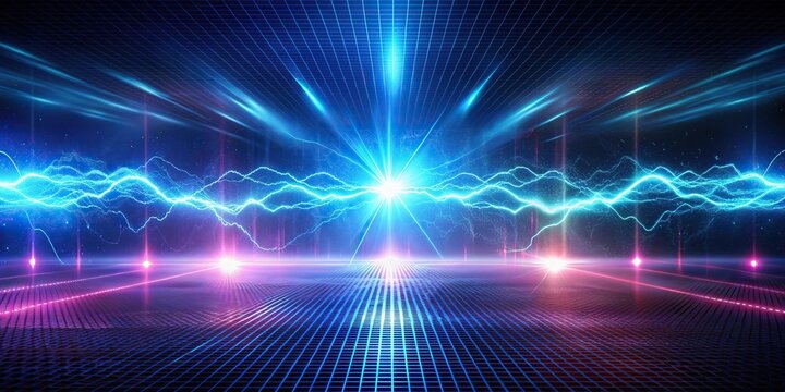 Electric lighting effect abstract techno backgrounds
