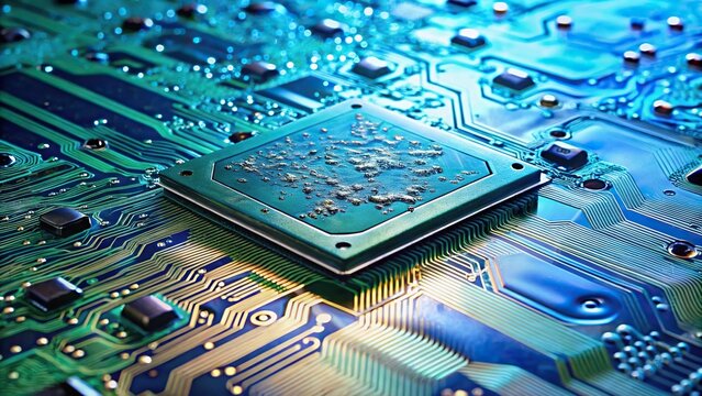 Electronic circuit board being dipped in conformal coat for protection
