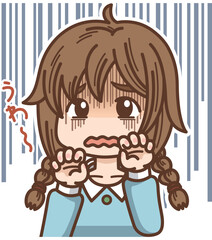 ドン引きしている女の子