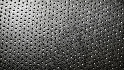 Close-up of textured black leather surface