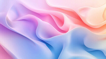 Fototapeta premium Glossy Flowing Metallic Abstract Wave Background with Vibrant Organic Design Details