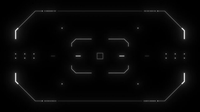HUD target, cyberpunk aiming, drone UI. Futuristic target.