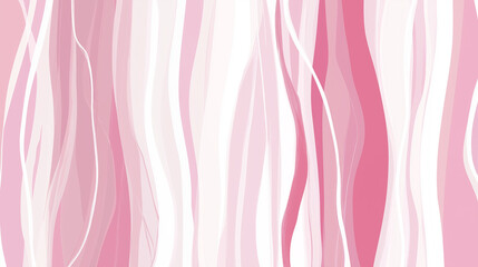 Fototapeta premium Abstract pink and white wavy lines pattern background