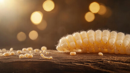 Sweet corn kernels glistening like golden jewelry, nestled amidst a lush green Christmas tree