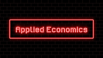 Applied Economics のネオン文字