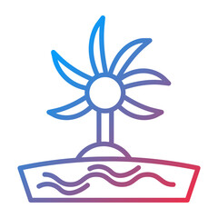 Oasis Vector Icon Style