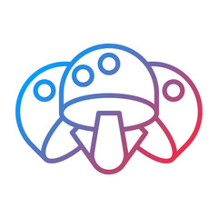 Mushroom Vector Icon Style