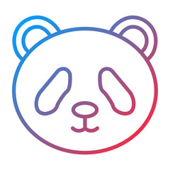 Panda Vector Icon Style