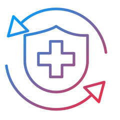 Fototapeta premium Relapse Prevention Vector Icon Style
