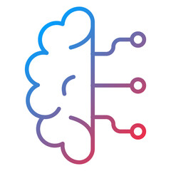 Machine Learning Vector Icon Style